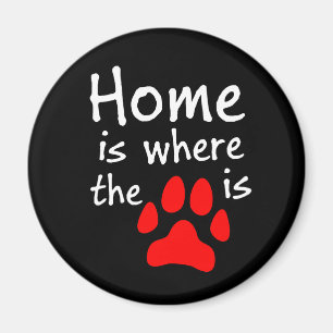 Home is where the paw print is Magnet