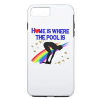 HOME IS WHERE THE POOL IS FOR THIS SWIMMER