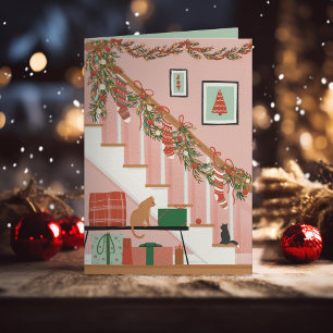 Home is where the stockings are holiday card