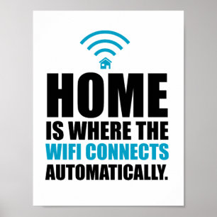 Home is Where the Wi-Fi Connects Automatically Poster