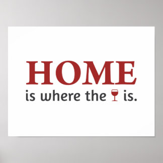 Home is where the wine is. poster
