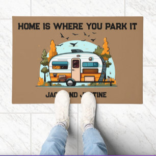 Home Is Where You Park It Doormat