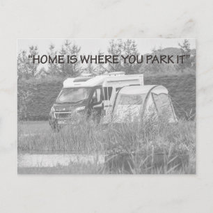 "Home is where you park it" postcards