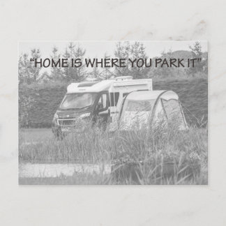 "Home is where you park it" postcards