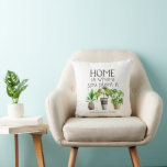 Home is Where You Plant it | Potted Plants<br><div class="desc">Why not make it personal with a unique monogram gift for family and friends? The personal touch of a decorative or monogrammed pillow adds warmth to any room in your home. A monogram pillow is perfect for any age and also makes a thoughtful birthday or holiday gift for family and...</div>