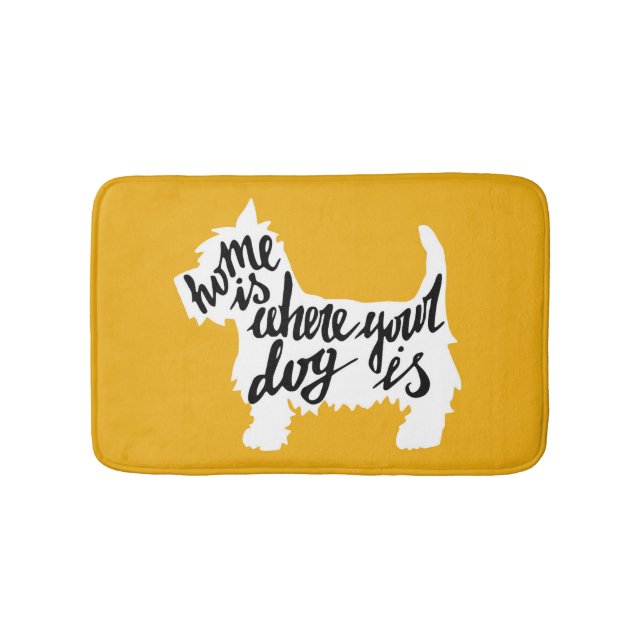 Home Is Where Your Dog Is Bath Mat (Front)