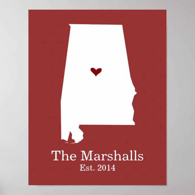 Home is Where Your Heart Is - Alabama Poster (Front)