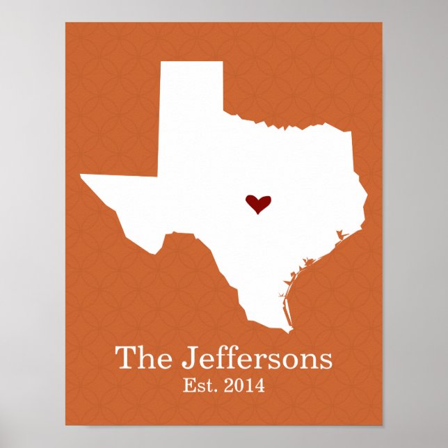 Home is Where Your Heart Is - Texas Poster (Front)