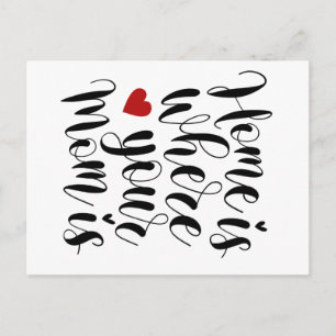 Home is Where Your Mum is Mother's Day Postcard