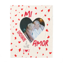 Home Is With You Fleece Blanket Gift