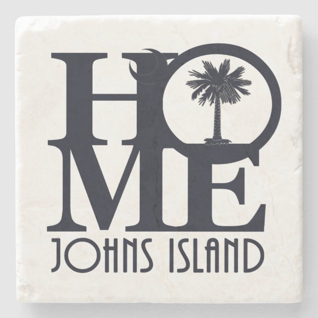 HOME Johns Island SC Stone Coaster (Front)