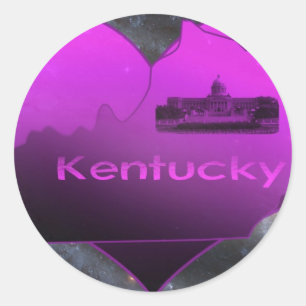 Home Kentucky Classic Round Sticker