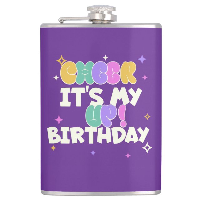 HOME/KITCHEN BIRTHDAY CHEER UP FLASK  (Front)