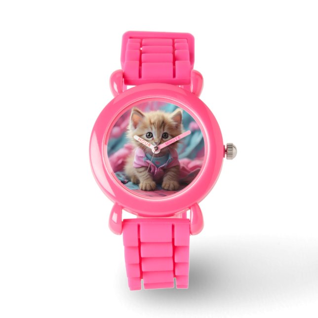 Home kitten Pulsera Clock Watch (Front)