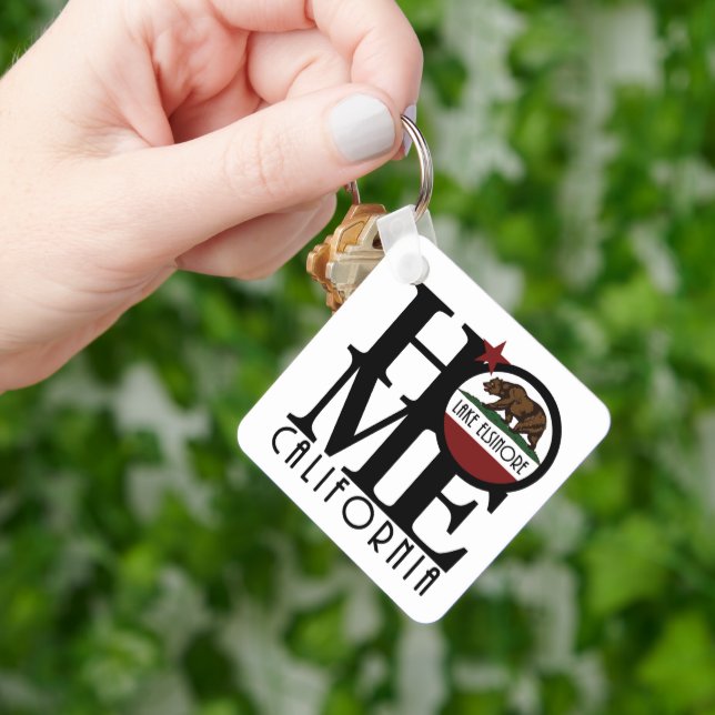 HOME Lake Elsinore California Key Ring (Hand)