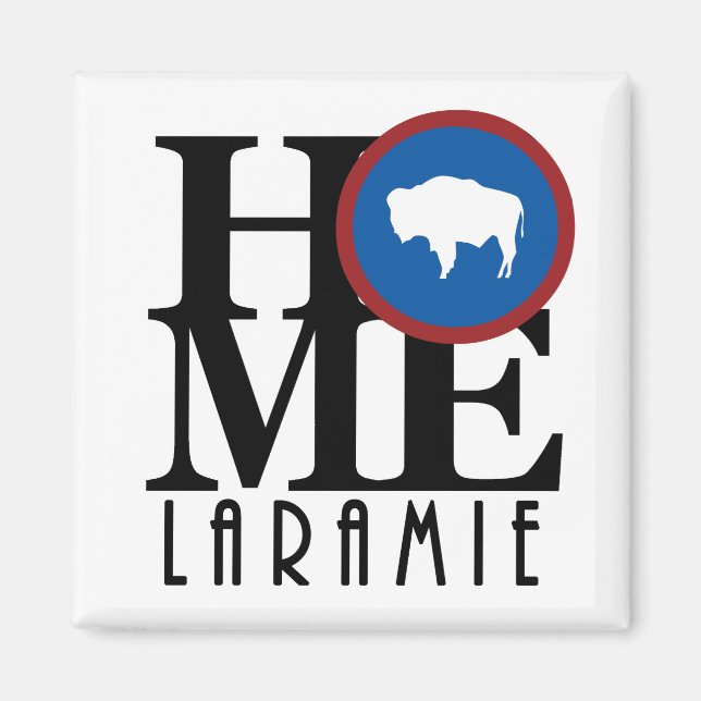 HOME Laramie Wyoming Magnet (Front)