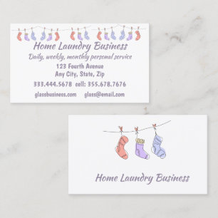 Home Laundry Business Personal  Card