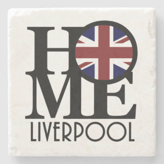 HOME Liverpool (UK Flag) Stone Coaster