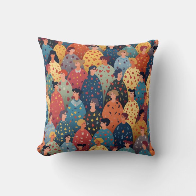 [Home&Living] Coloful & Comfortable PeoPle Cushion (Front)