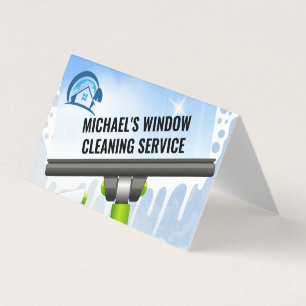 Home Logo   Window Clean Squeegee Business Card