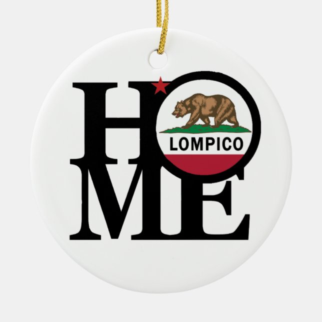 HOME Lompico Ceramic Tree Decoration (Front)