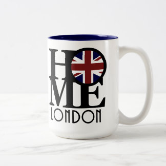 HOME London 15oz (UK flag) Two-Tone Coffee Mug