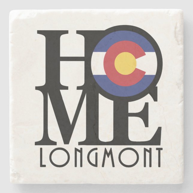 HOME Longmont Stone Coaster (Front)