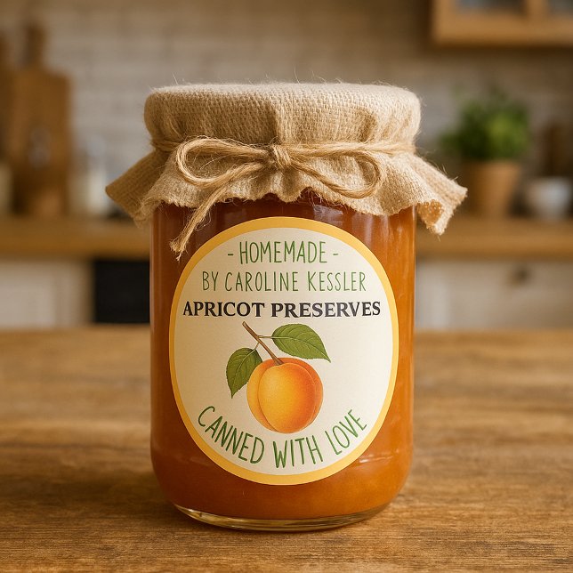 Home Made Apricot Preserves Canning Label Sheet (Creator Uploaded)