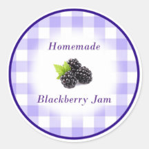 Home made Blackberry jam label