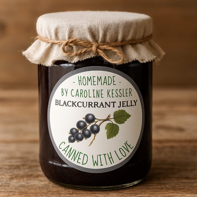 Home Made Blackcurrant Jelly Canning Label Sheet (Creator Uploaded)