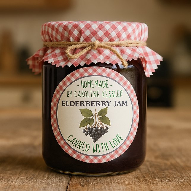 Home Made Elderberry Jam Canning Label Sheet (Creator Uploaded)