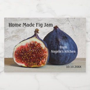 Home Made Fig Jam Container Label