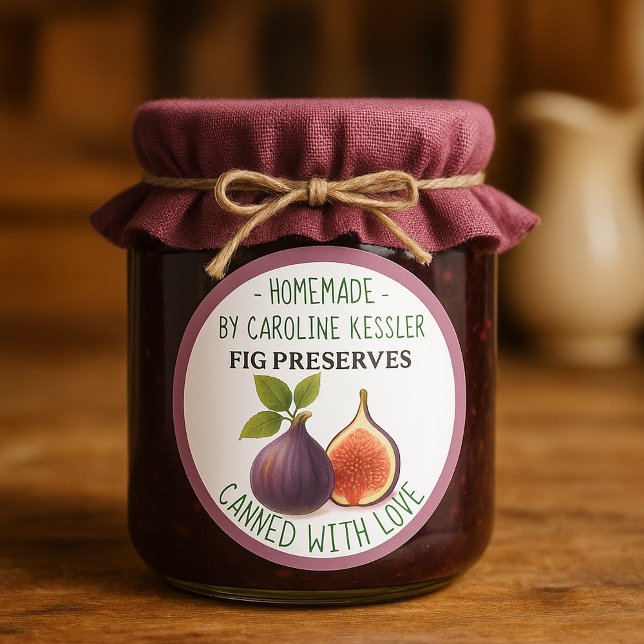 Home Made Fig Preserves Canning Label Sheet (Creator Uploaded)