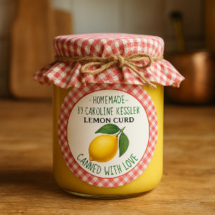 Home Made Lemon Curd Canning Label Roll