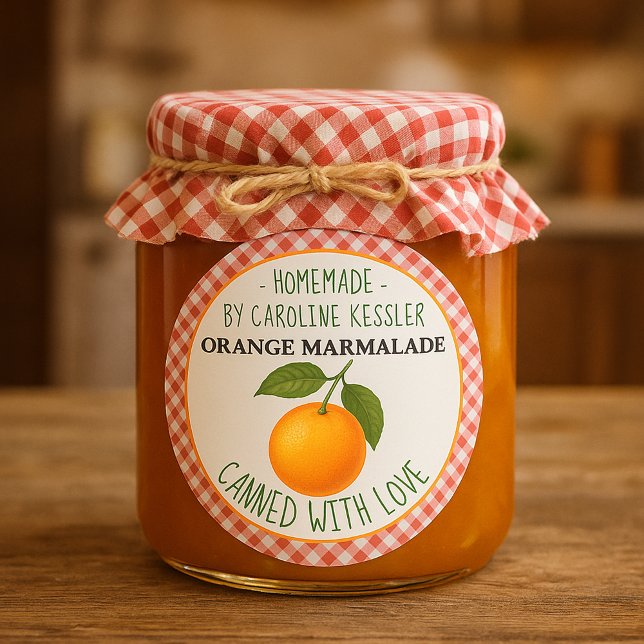 Home Made Orange Marmalade Canning Label Sheet (Creator Uploaded)