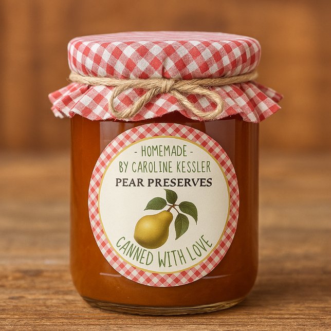 Home Made Pear Preserves Canning Label Sheet (Creator Uploaded)