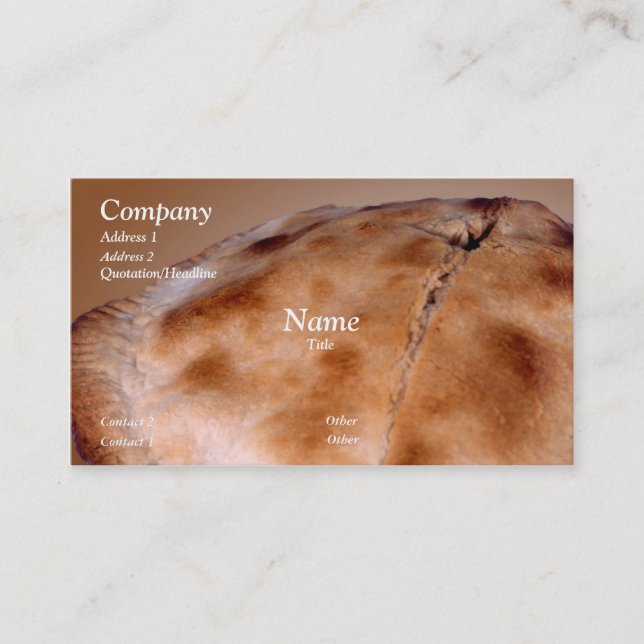 Home Made Pie Business Card (Front)