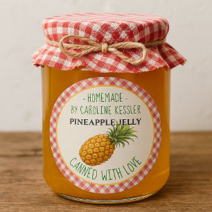 Home Made Pineapple Jelly Canning Label Sheet