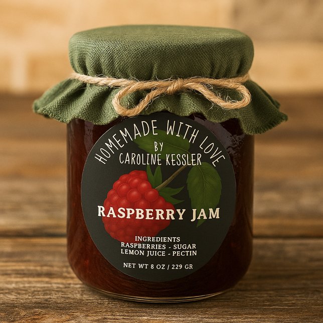 Home Made Raspberry Jam Canning Label Roll (Creator Uploaded)