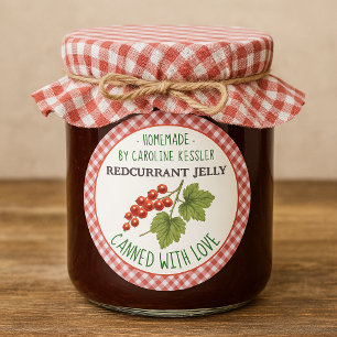 Home Made Redcurrant Jelly Canning Label Sheet