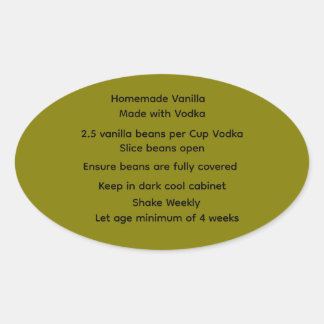 Home Made Vanilla Vodka Recipe labels