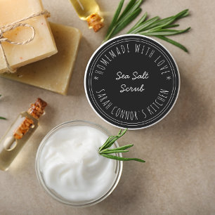 Home made with love Sea Salt Scrub Kraft Spa Classic Round Sticker