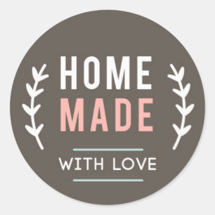 Home Made  with Love Sticker