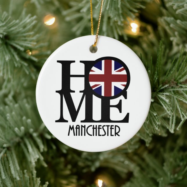 HOME Manchester England Ceramic Tree Decoration (Tree)
