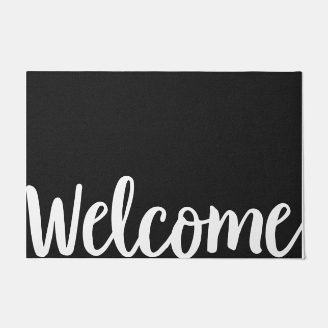 Home Mats Unique Welcome Mats Home Decor - Black (Front)