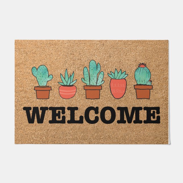 Home Mats Unique Welcome Mats Home Decor - Brown (Front)