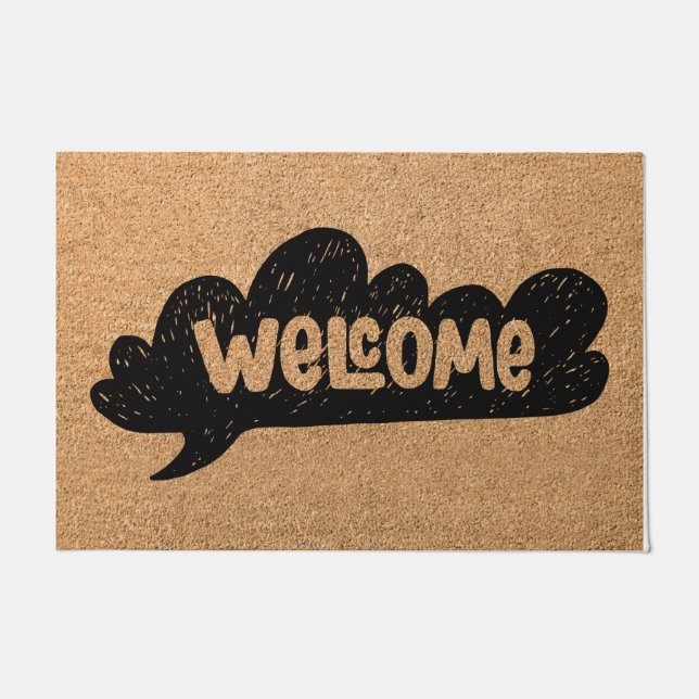 Home Mats Unique Welcome Mats Home Decor - Brown (Front)
