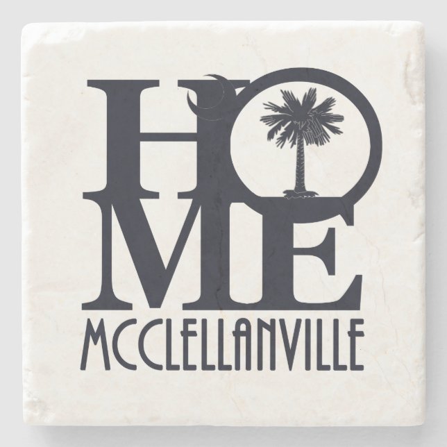HOME McClellanville SC Stone Coaster (Front)