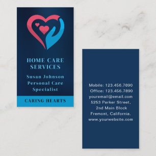 Home Medical healthcare caregiver Nurse Business Card