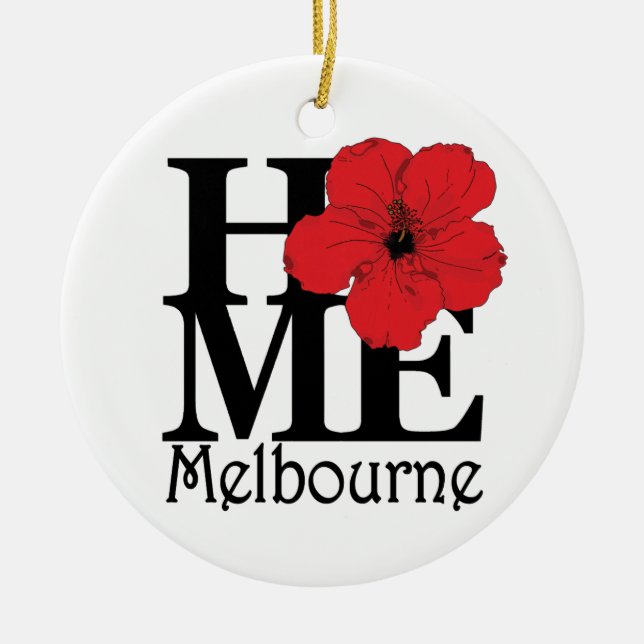HOME Melbourne Ceramic Tree Decoration (Front)